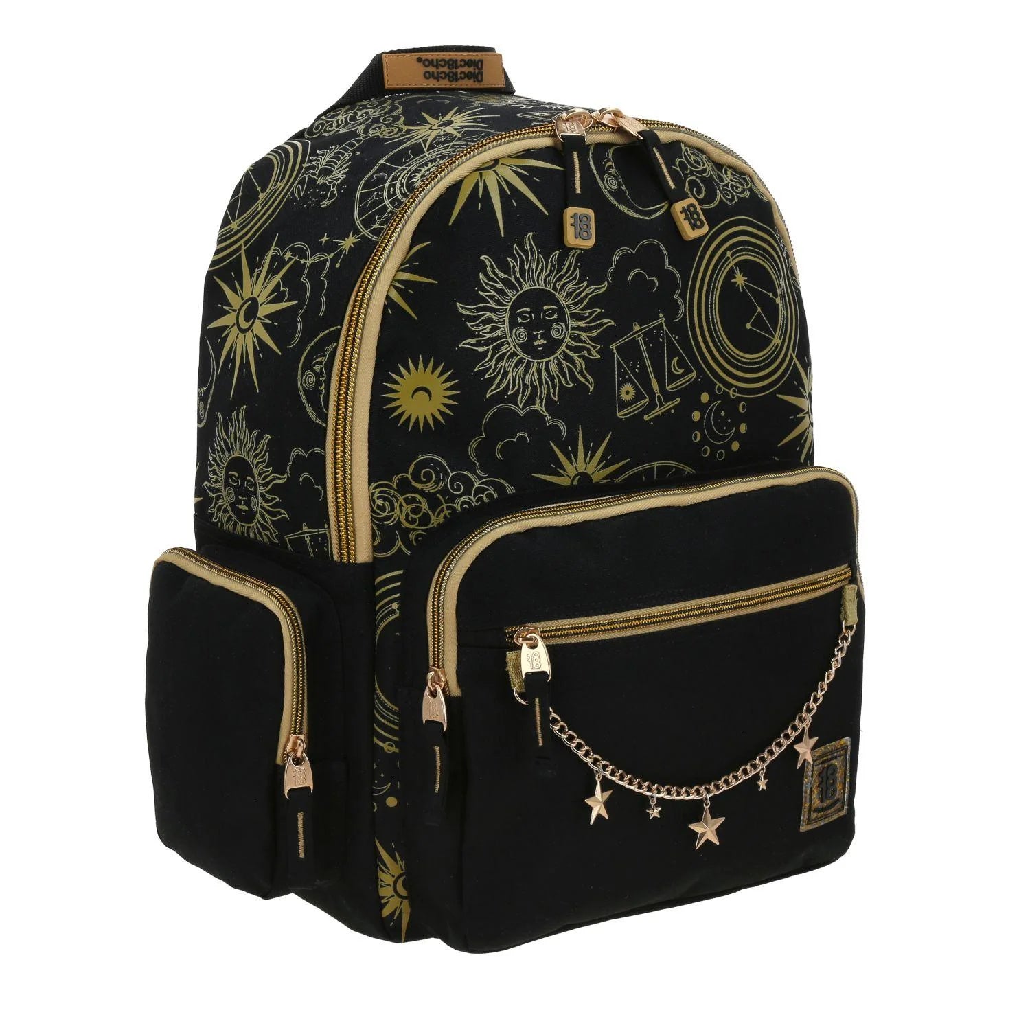 Mochila Negra Colgante Estrellas 1818 Suria