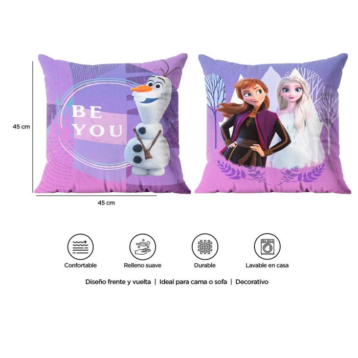 Cojín Decorativo Reversible Frozen Be You
