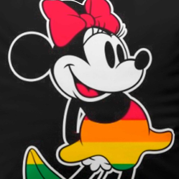 Cojín Decorativo Reversible Minnie Rainbow