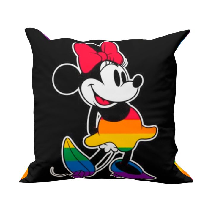 Cojín Decorativo Reversible Minnie Rainbow