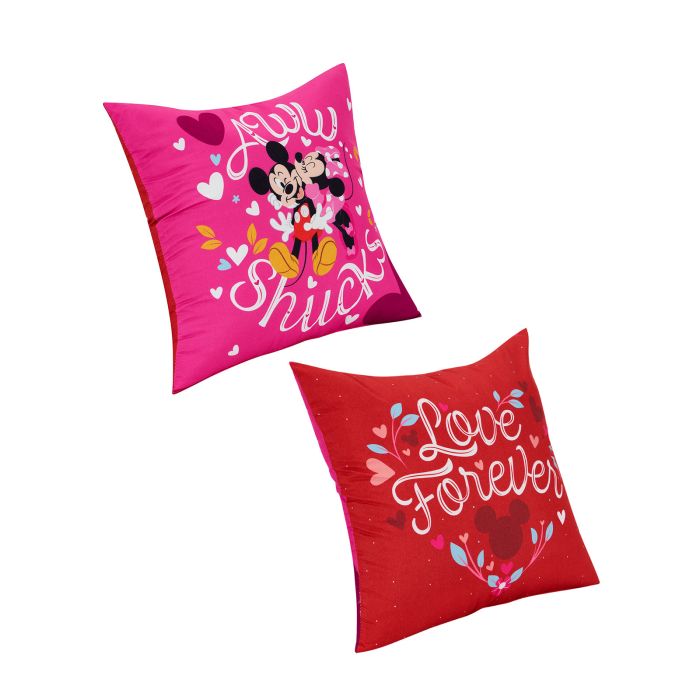 Cojín Decorativo Reversible Mickey & Minnie Cariñitos