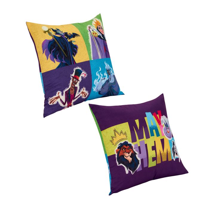 Cojín Decorativo Reversible Disney Villanos Fechorías
