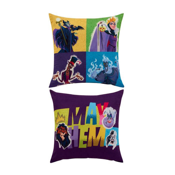 Cojín Decorativo Reversible Disney Villanos Fechorías