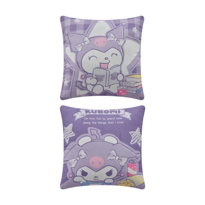 Cojín Decorativo Reversible Kuromi Alegre