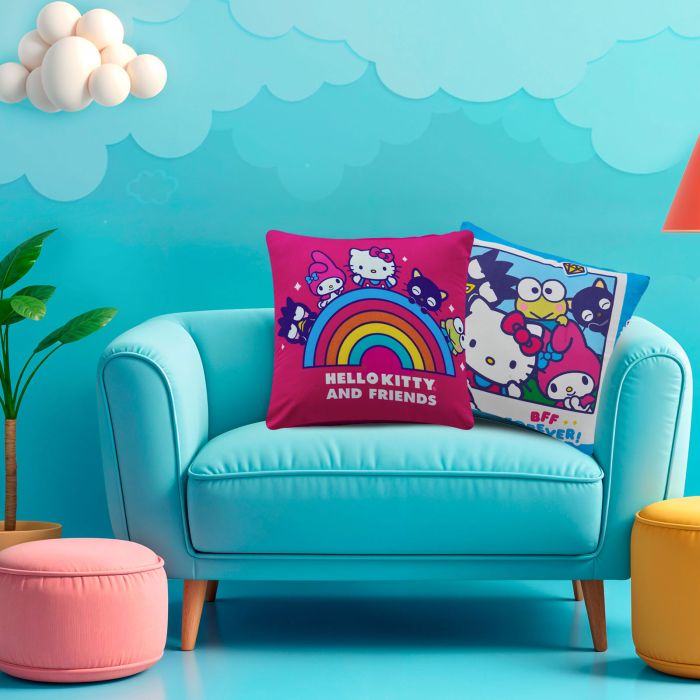 Cojín Decorativo Reversible Kitty Friends