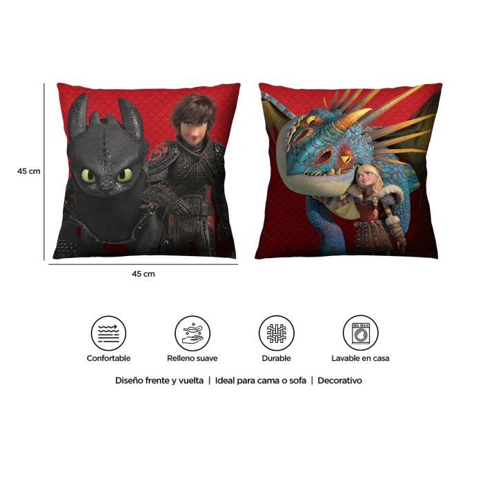 Cojín Decorativo Reversible Dragon Feroz