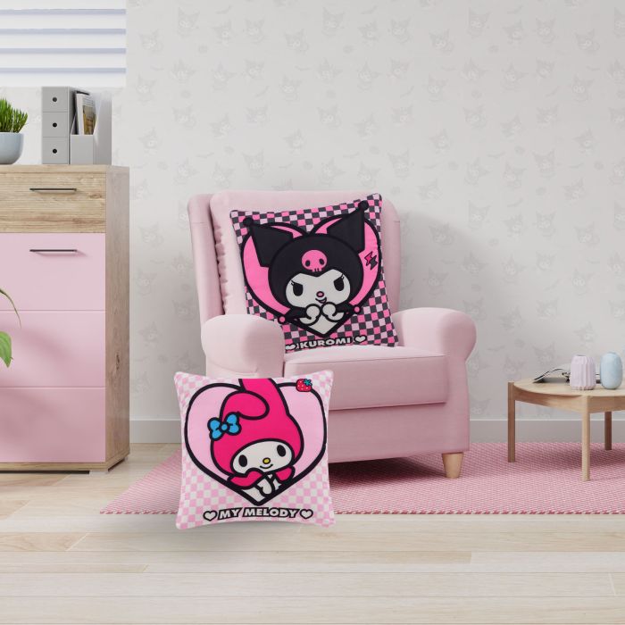 Cojín Decorativo Reversible Kuromiy y My Melody