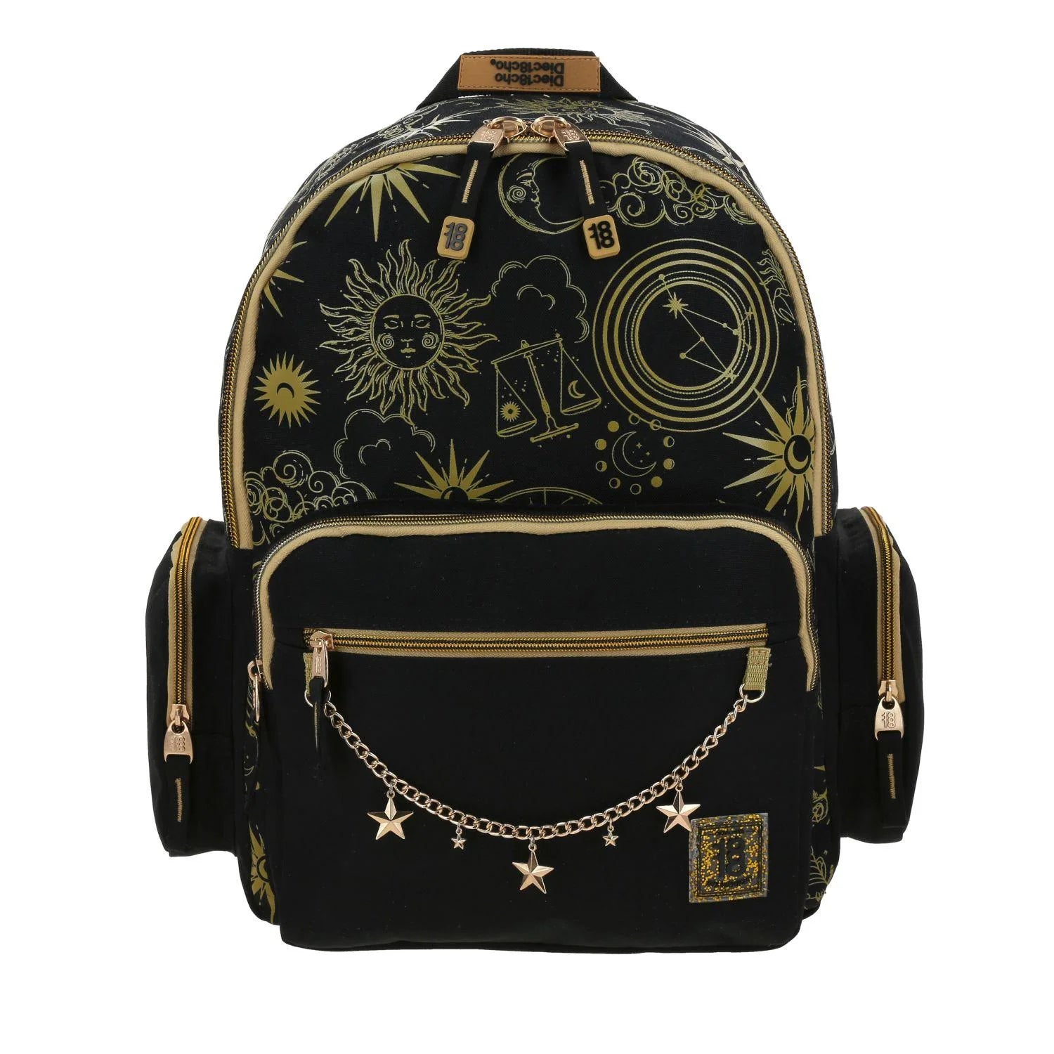 Mochila Negra Colgante Estrellas 1818 Suria