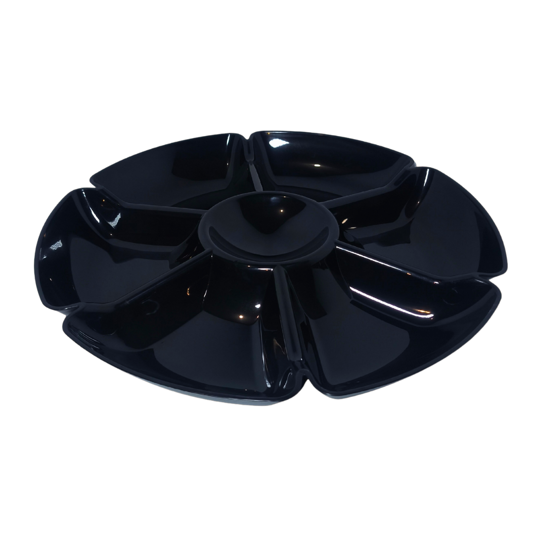Plato Botanero Salsero Negro