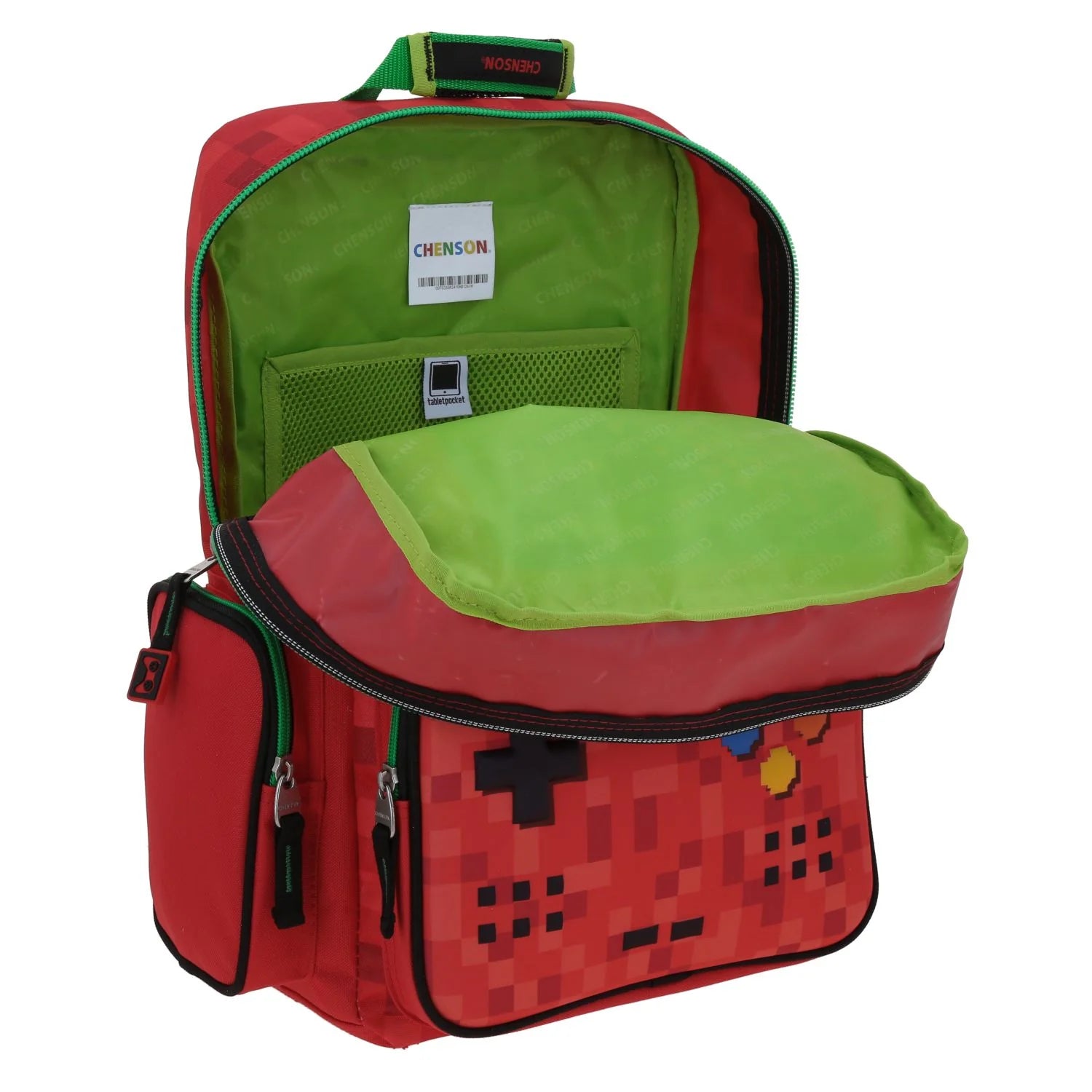 Mochila Gamer Chenson Galaga 3D - Diseño Exclusivo Rojo