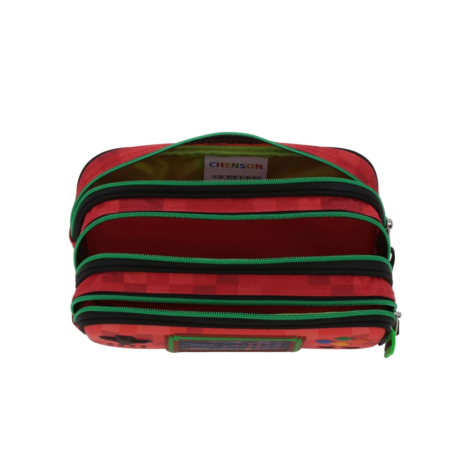 Estuche de Lápices Gamer Chenson Rojo - Diseño Galaga 3D