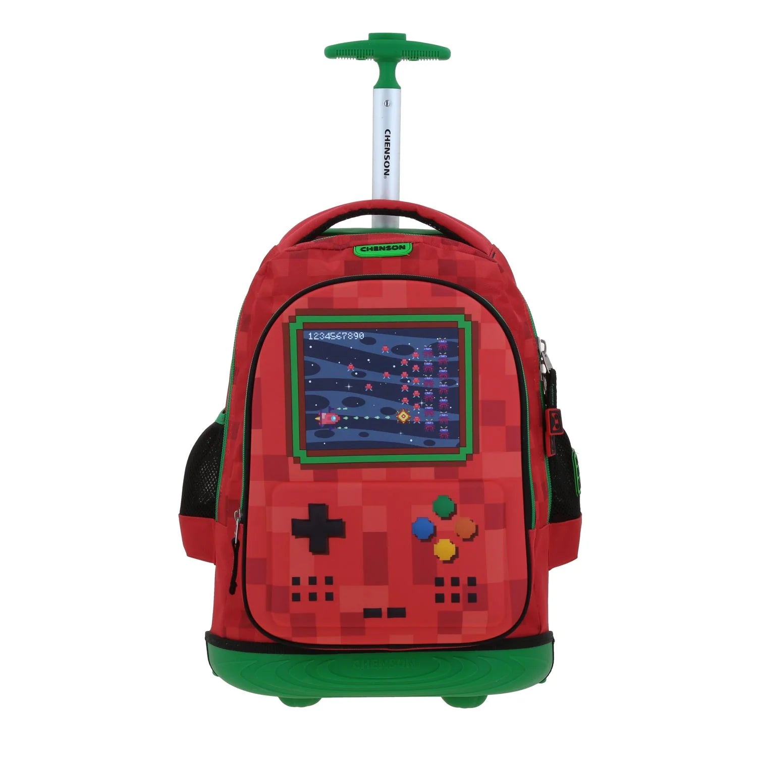 Mochila Escolar Chenson Galaga con Ruedas - Roja
