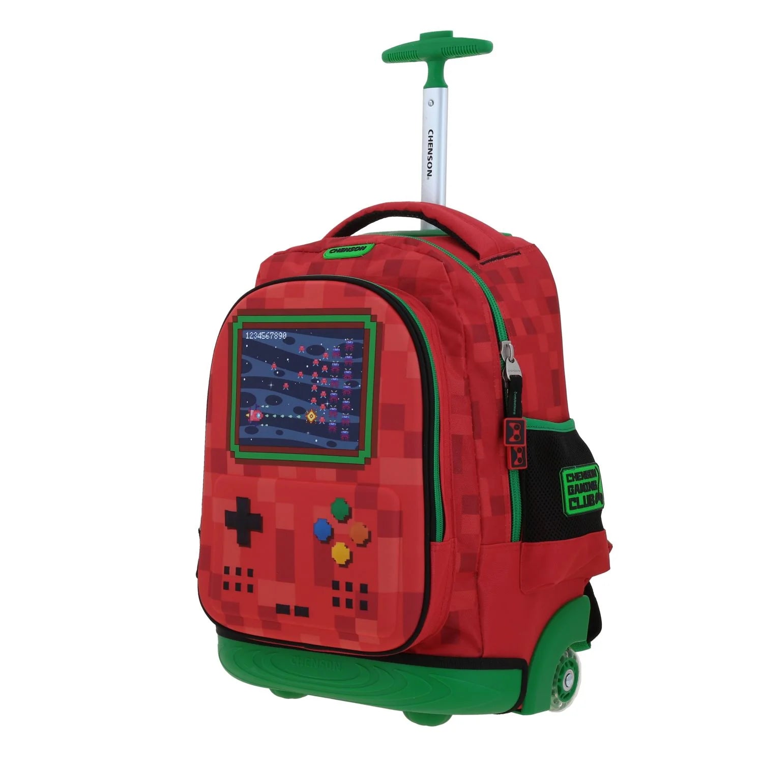 Mochila Escolar Chenson Galaga con Ruedas - Roja