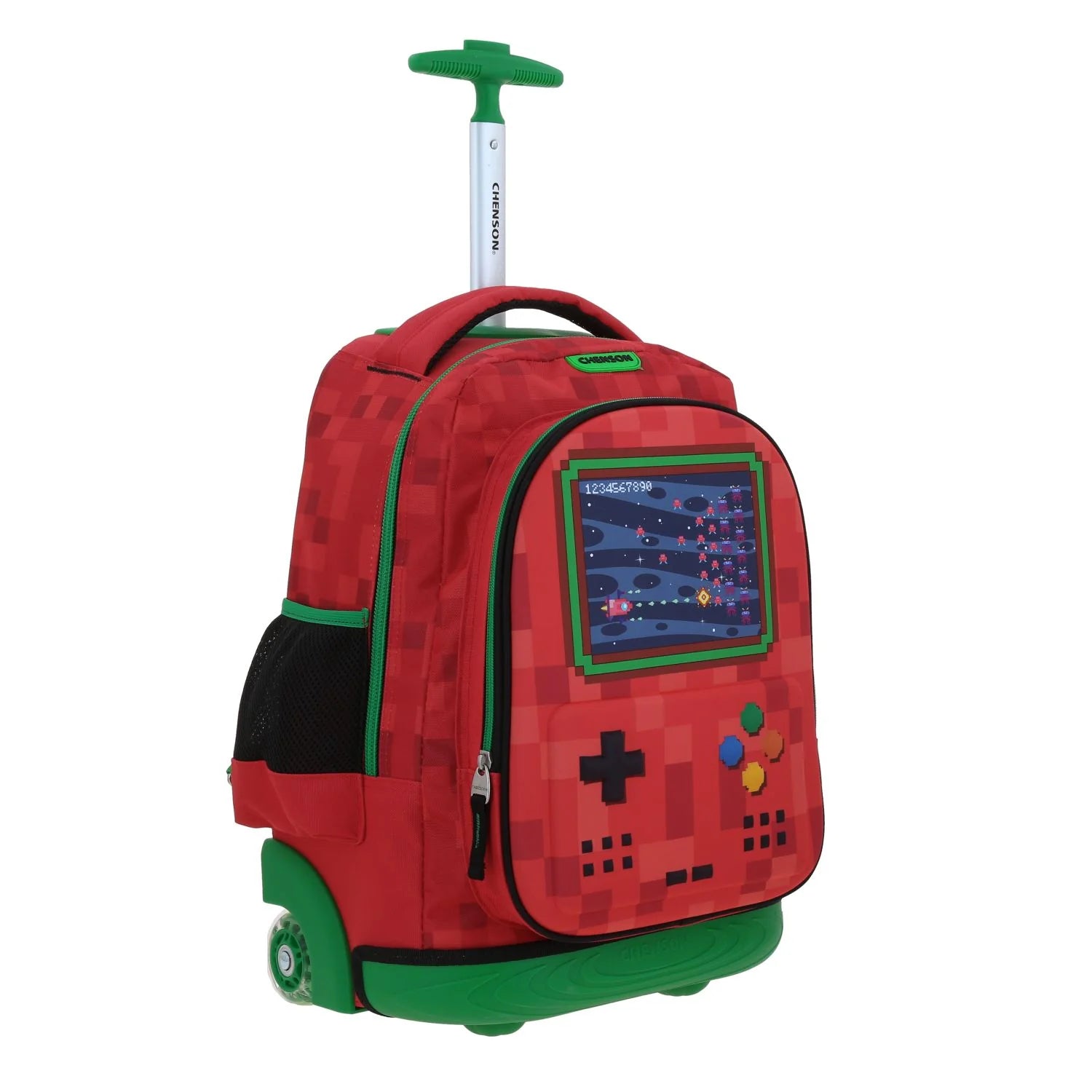 Mochila Escolar Chenson Galaga con Ruedas - Roja