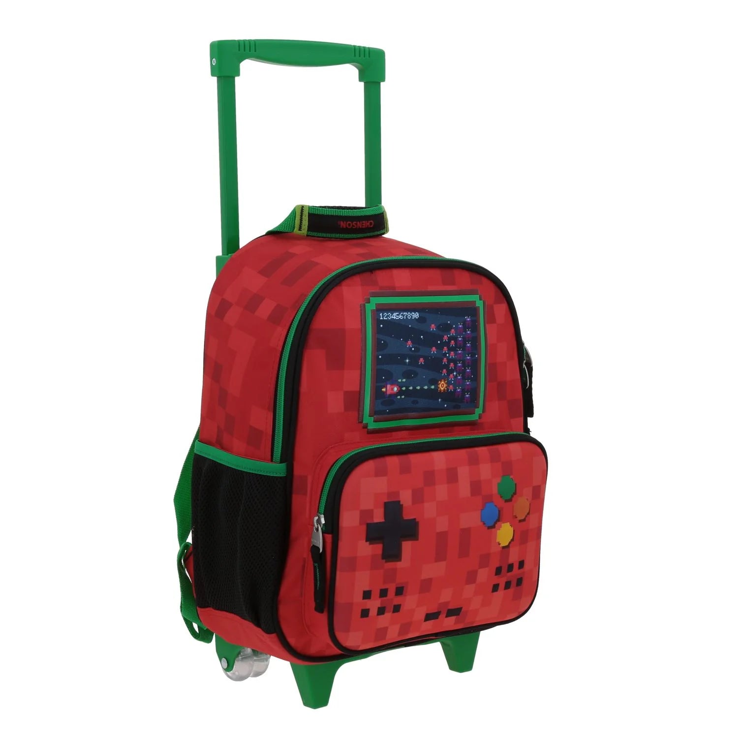 Mochila Escolar con Ruedas Chenson Galaga - Roja
