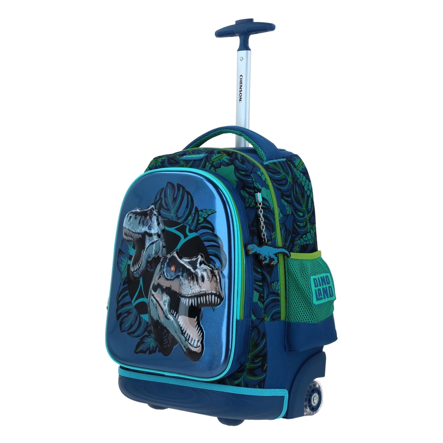 Mochila Escolar con Ruedas Raptors 6D - Azul