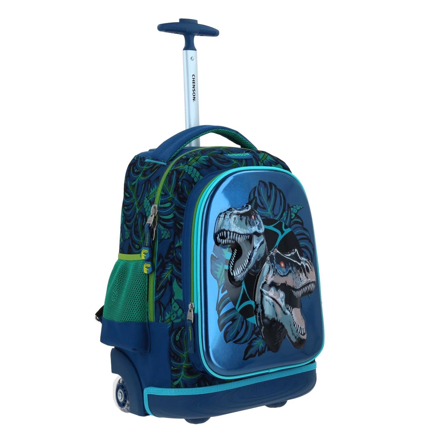 Mochila Escolar con Ruedas Raptors 6D - Azul