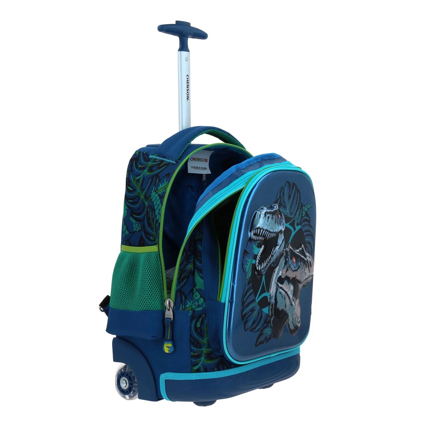 Mochila Escolar con Ruedas Raptors 6D - Azul