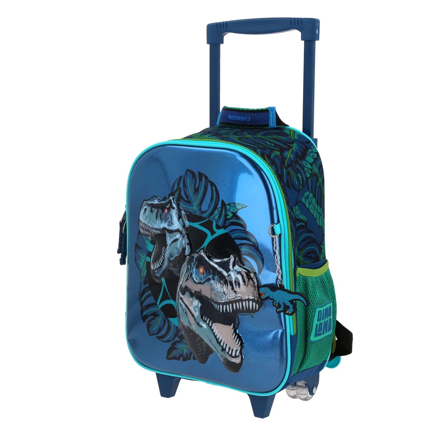 Mochila Escolar con Ruedas Chenson Raptors 6D - Azul