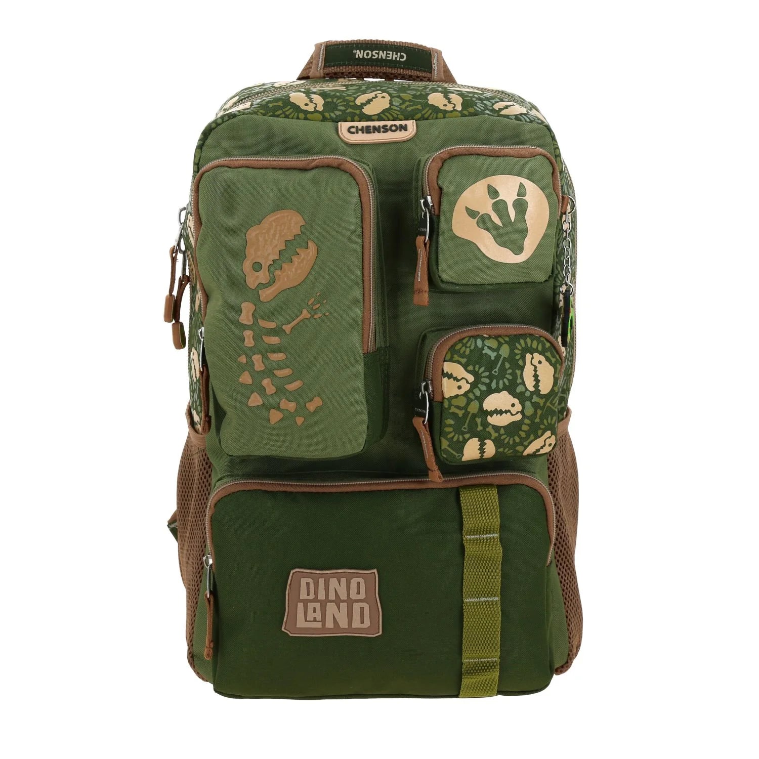 Mochila Escolar Dinosaurio Verde Militar - Chenson Sagaz