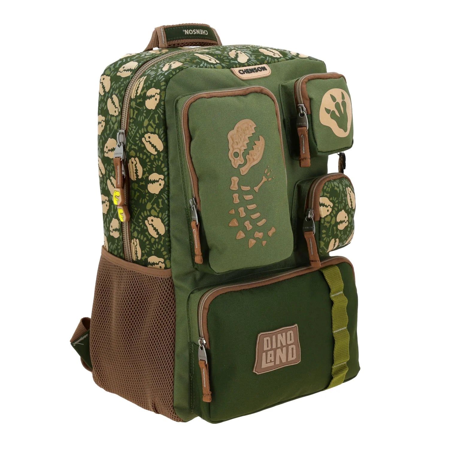 Mochila Escolar Dinosaurio Verde Militar - Chenson Sagaz