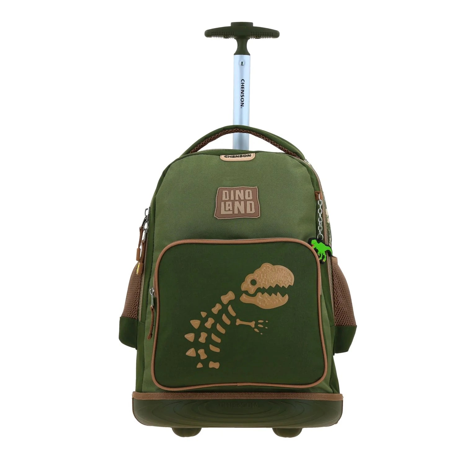 Mochila con Ruedas Chenson Sagaz - Dinosaurio Verde Militar