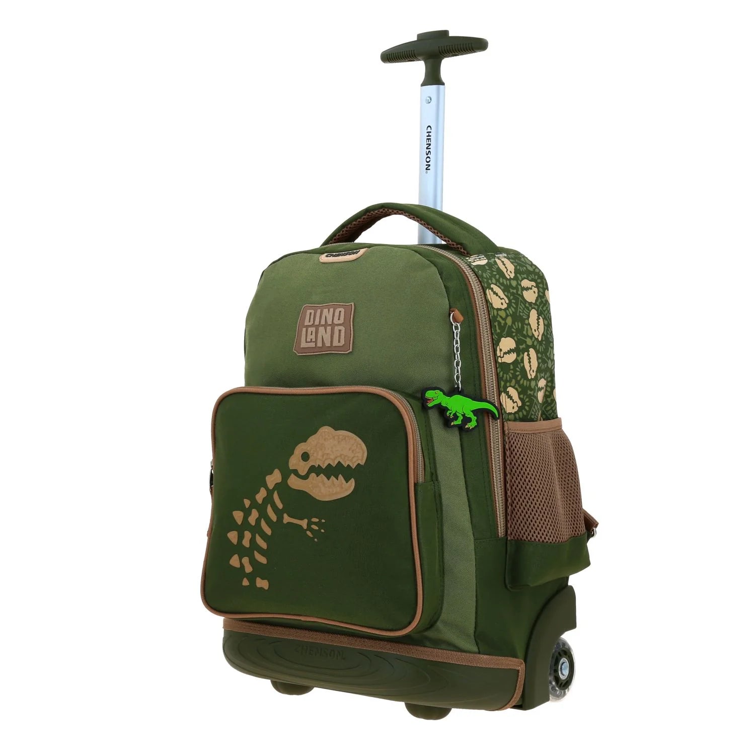 Mochila con Ruedas Chenson Sagaz - Dinosaurio Verde Militar