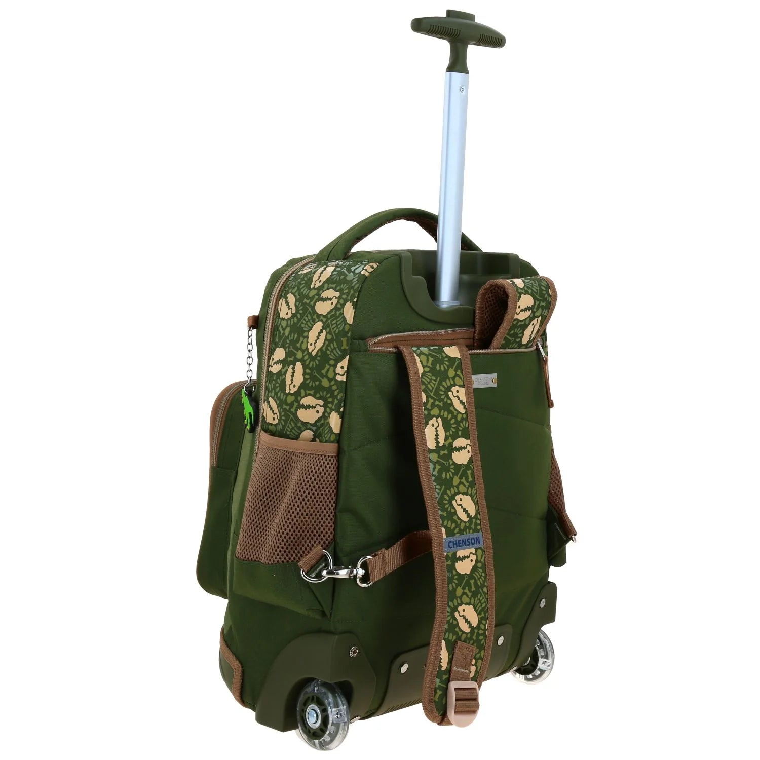 Mochila con Ruedas Chenson Sagaz - Dinosaurio Verde Militar