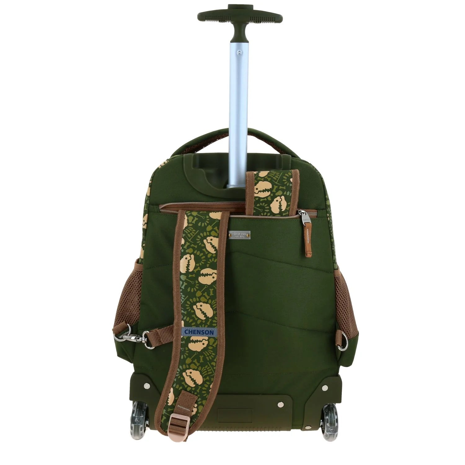 Mochila con Ruedas Chenson Sagaz - Dinosaurio Verde Militar
