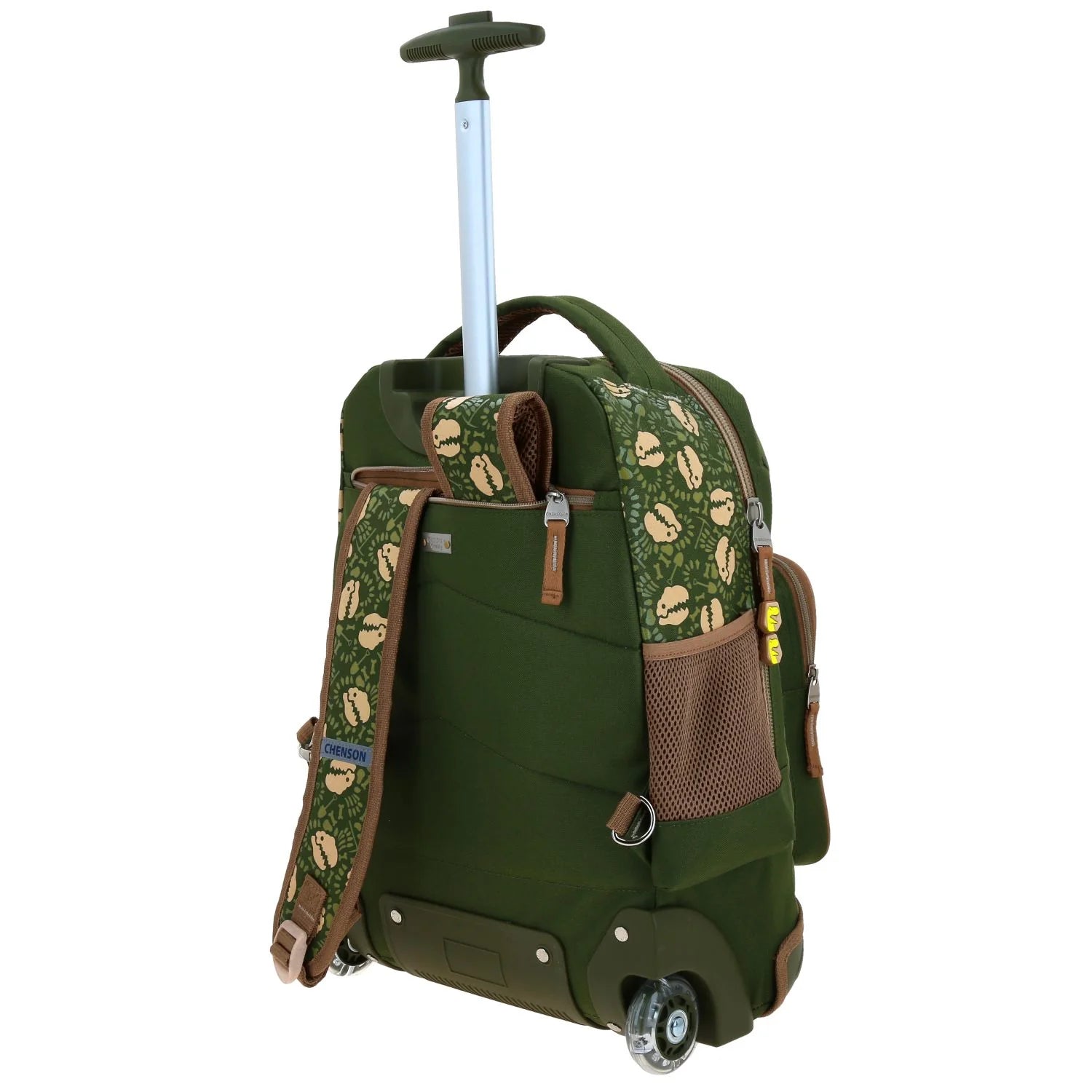 Mochila con Ruedas Chenson Sagaz - Dinosaurio Verde Militar