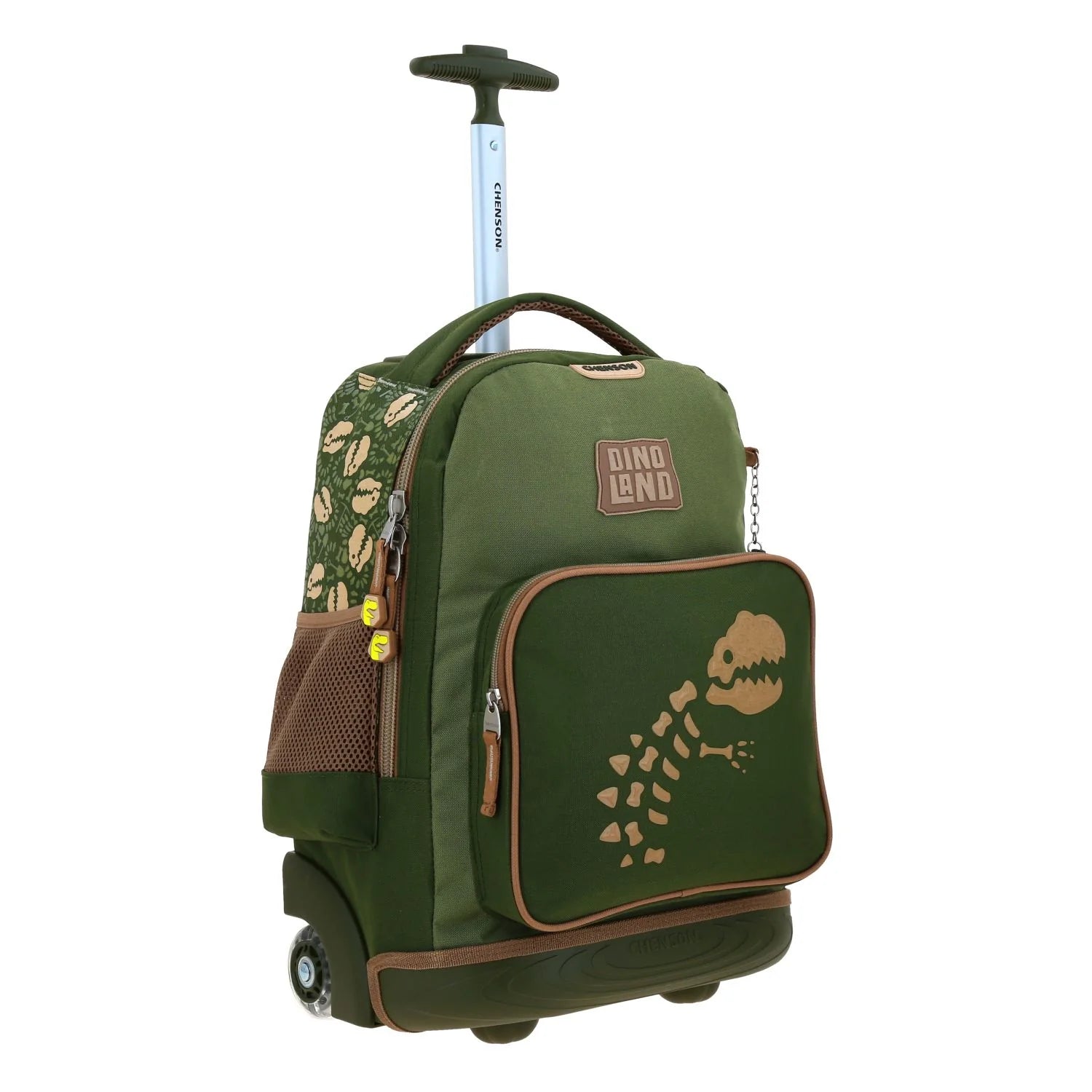 Mochila con Ruedas Chenson Sagaz - Dinosaurio Verde Militar