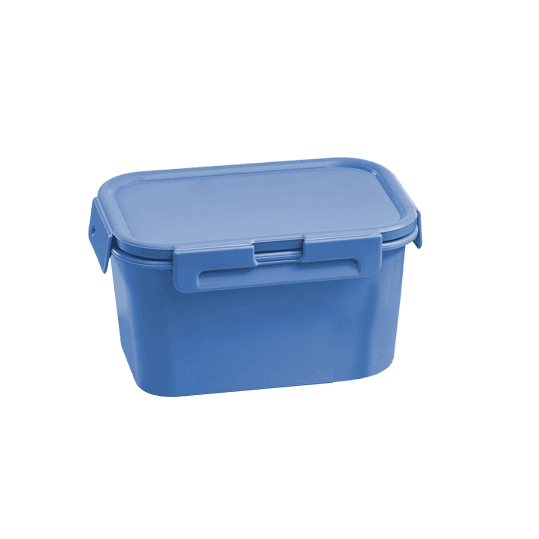 Contenedor Cuadrado Azul Capacidad 700 ml