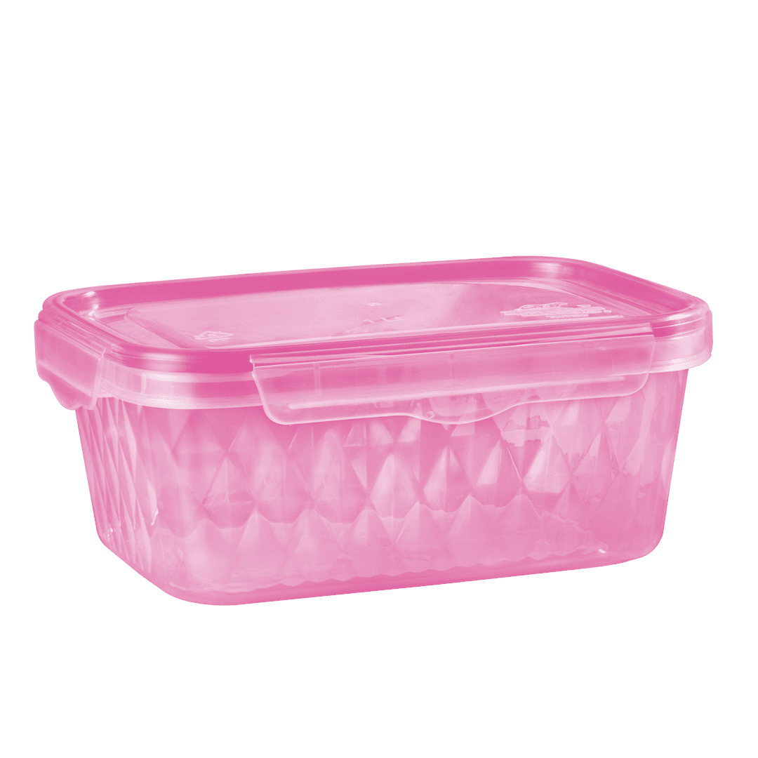 Contenedor con Liga Rosa Capacidad 1 Litro