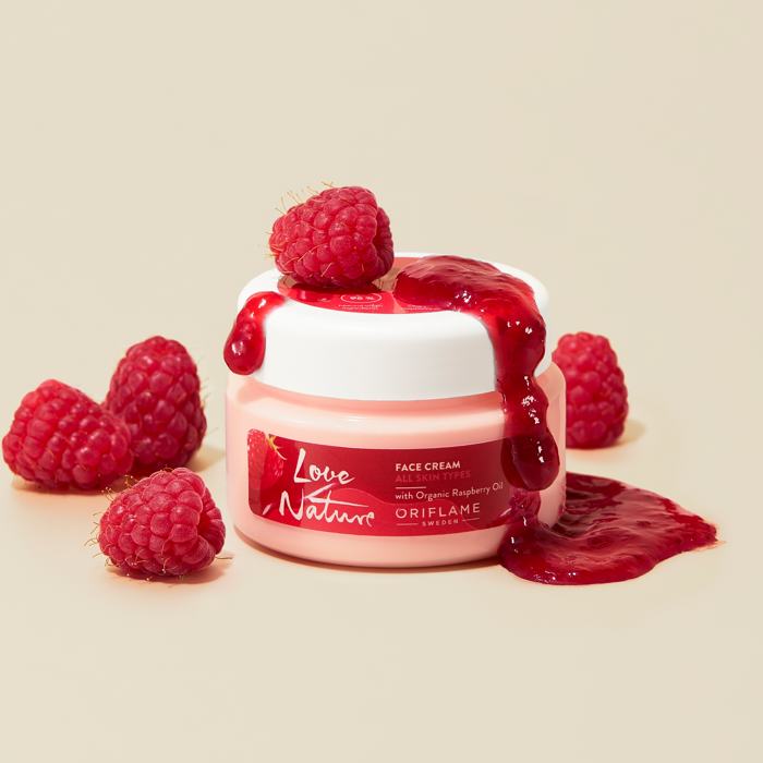 Crema Facial con Aceite de Frambuesa