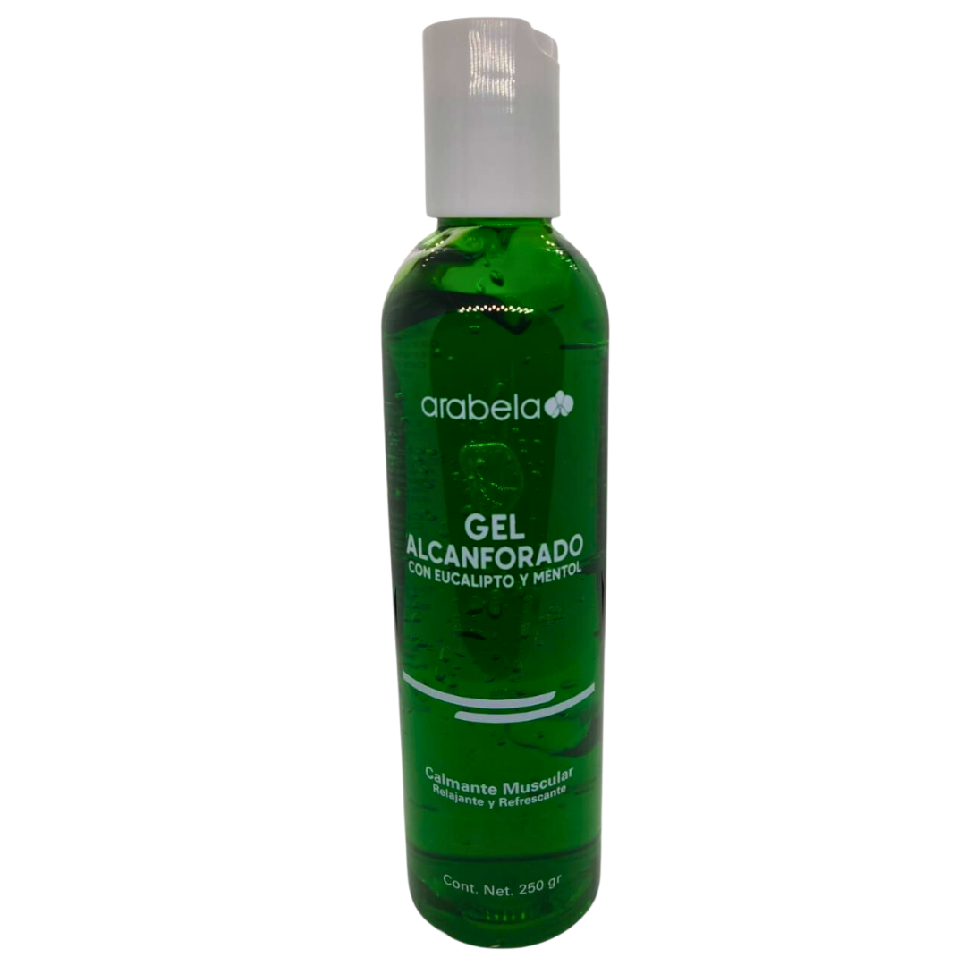 Gel Alcanforado con Eucalipto y Mentol Cont. 250 gr