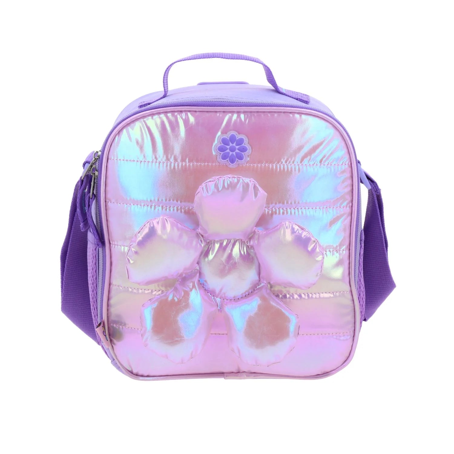 Lonchera Térmica Happy Girl Flof Flor 3D- Lila Brillante