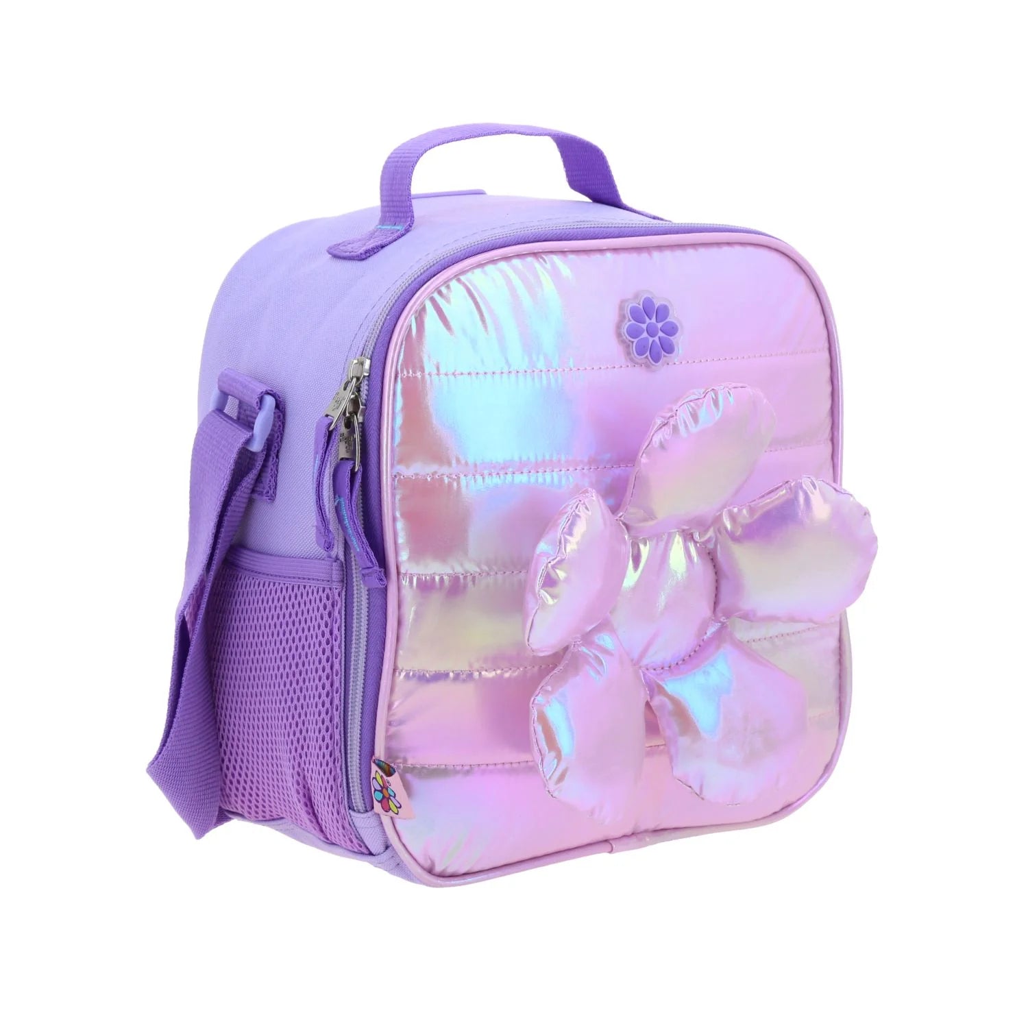 Lonchera Térmica Happy Girl Flof Flor 3D- Lila Brillante