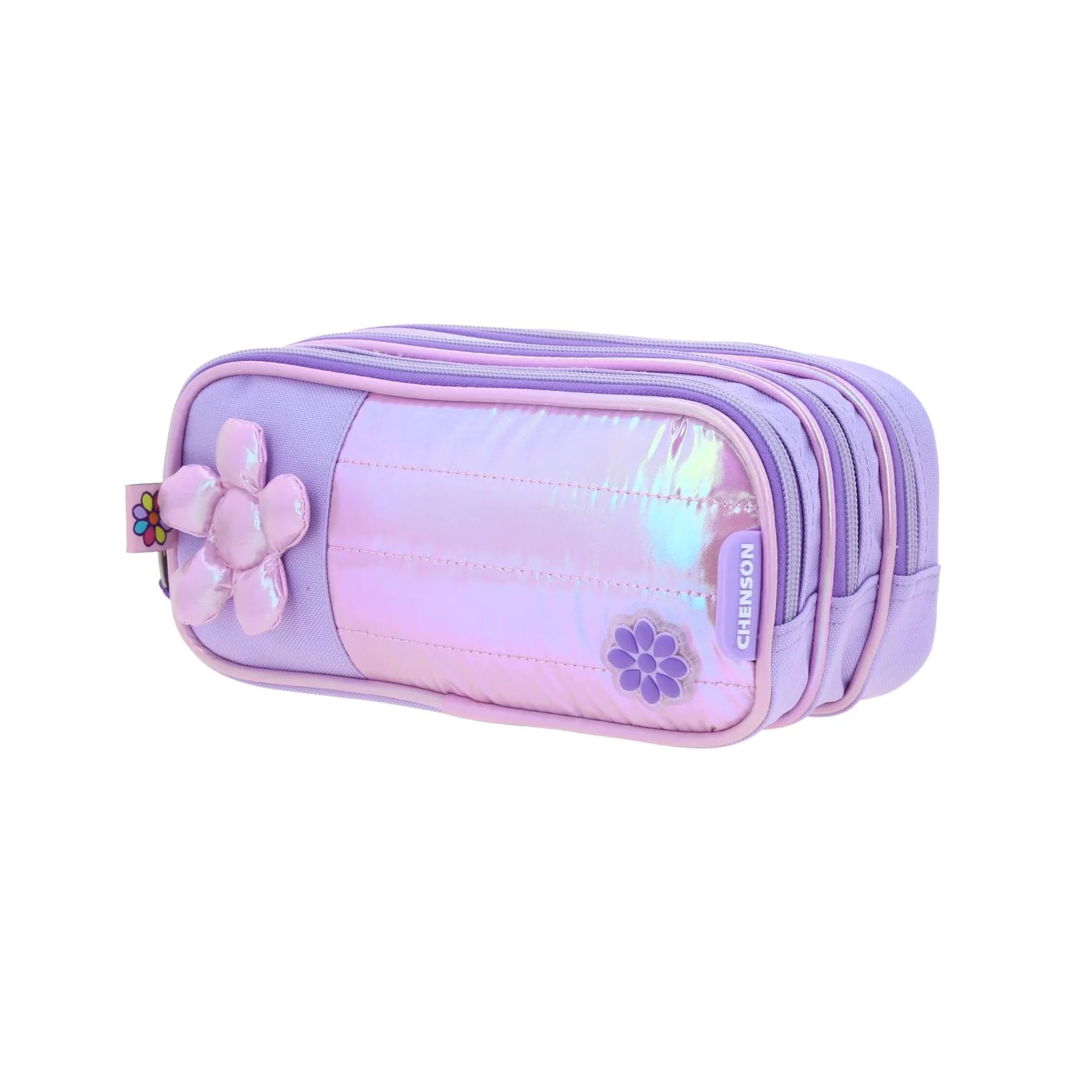 Lapicera Happy Girl Flor 3D - Lila Brillante
