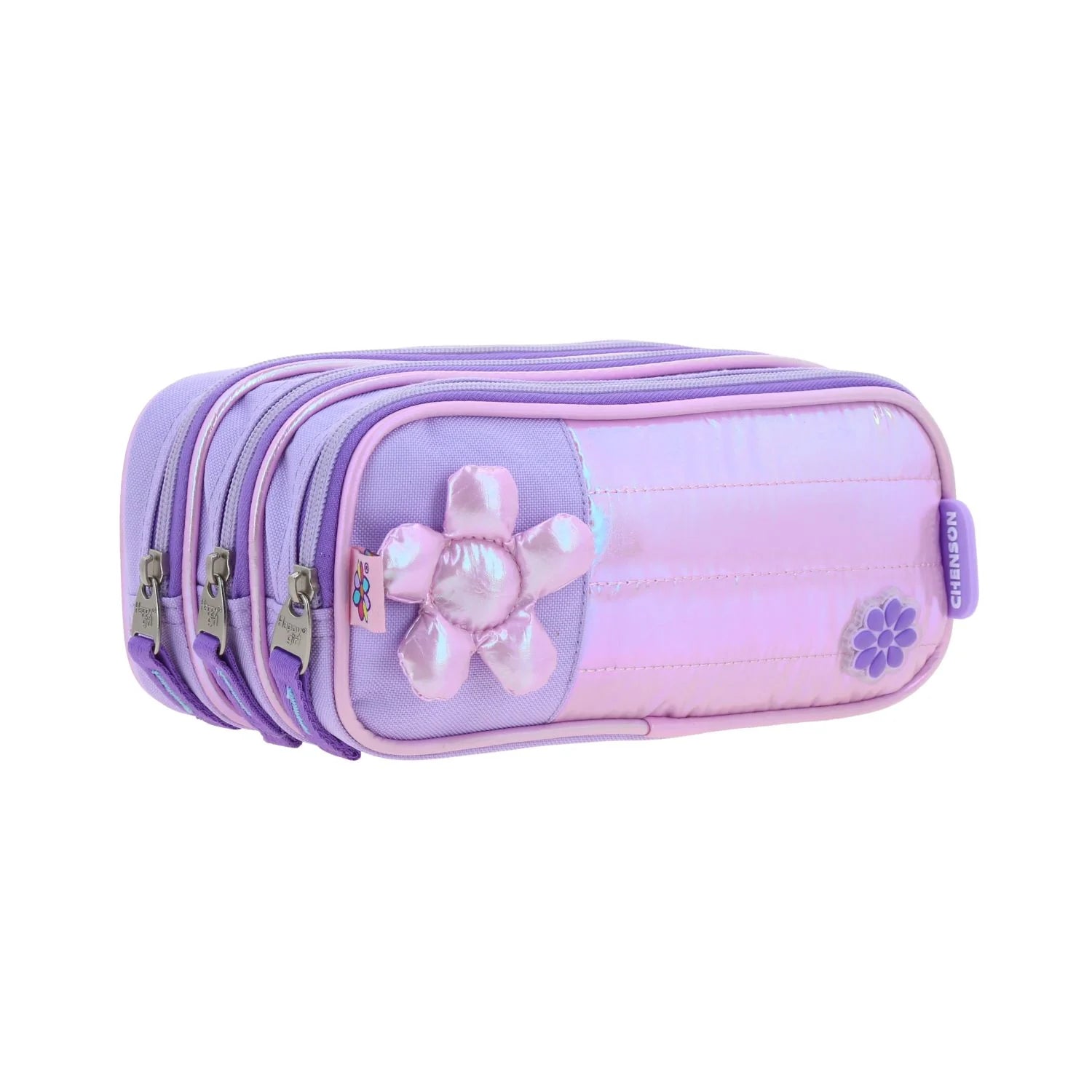 Lapicera Happy Girl Flor 3D - Lila Brillante