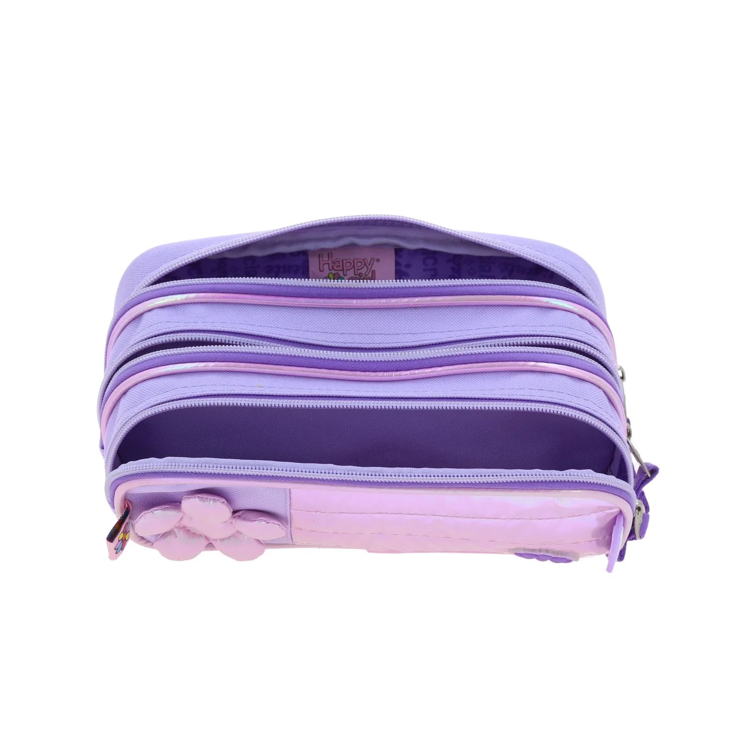 Lapicera Happy Girl Flor 3D - Lila Brillante