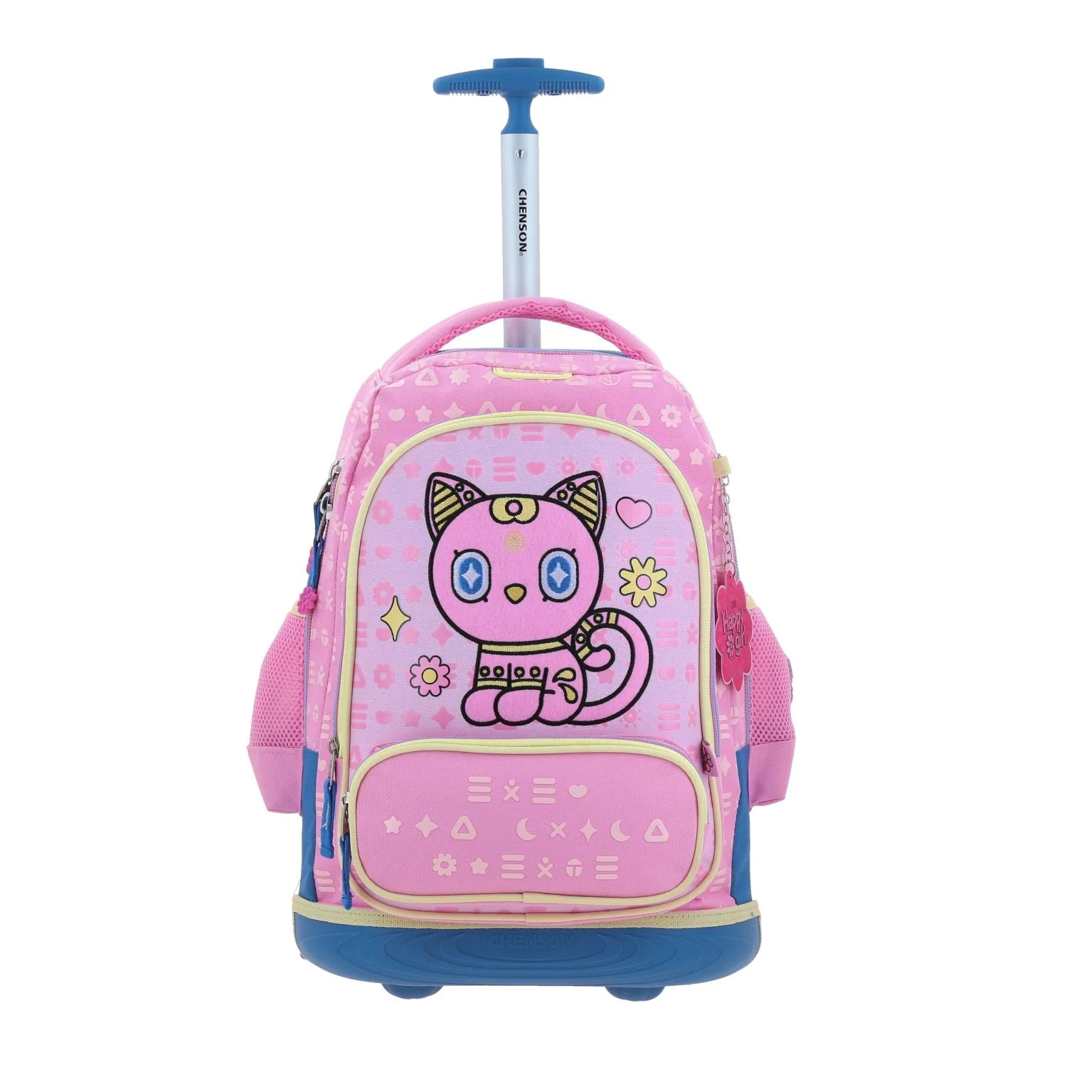 Mochila con Ruedas Happy Girl Gatito Gipsy - Rosa