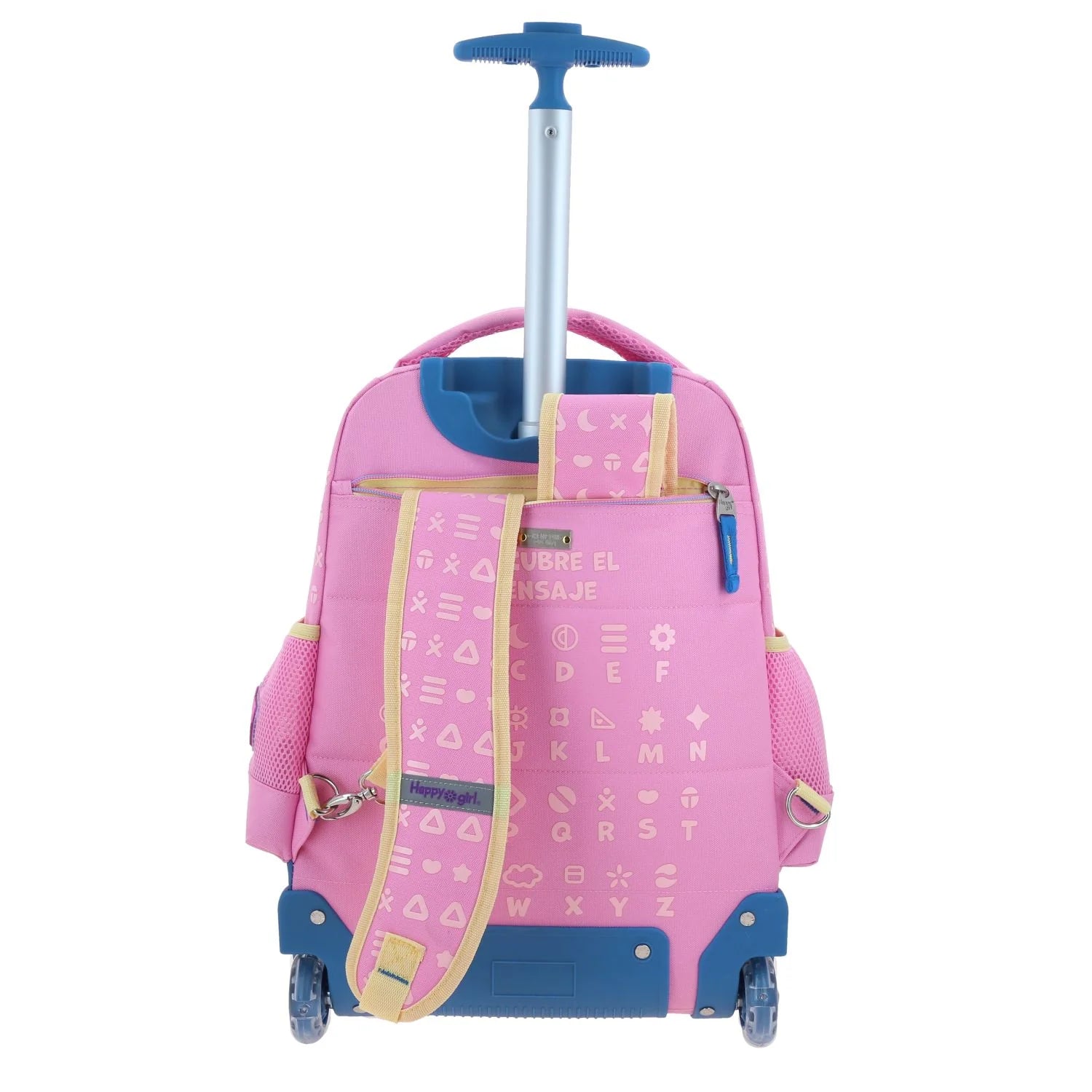 Mochila con Ruedas Happy Girl Gatito Gipsy - Rosa