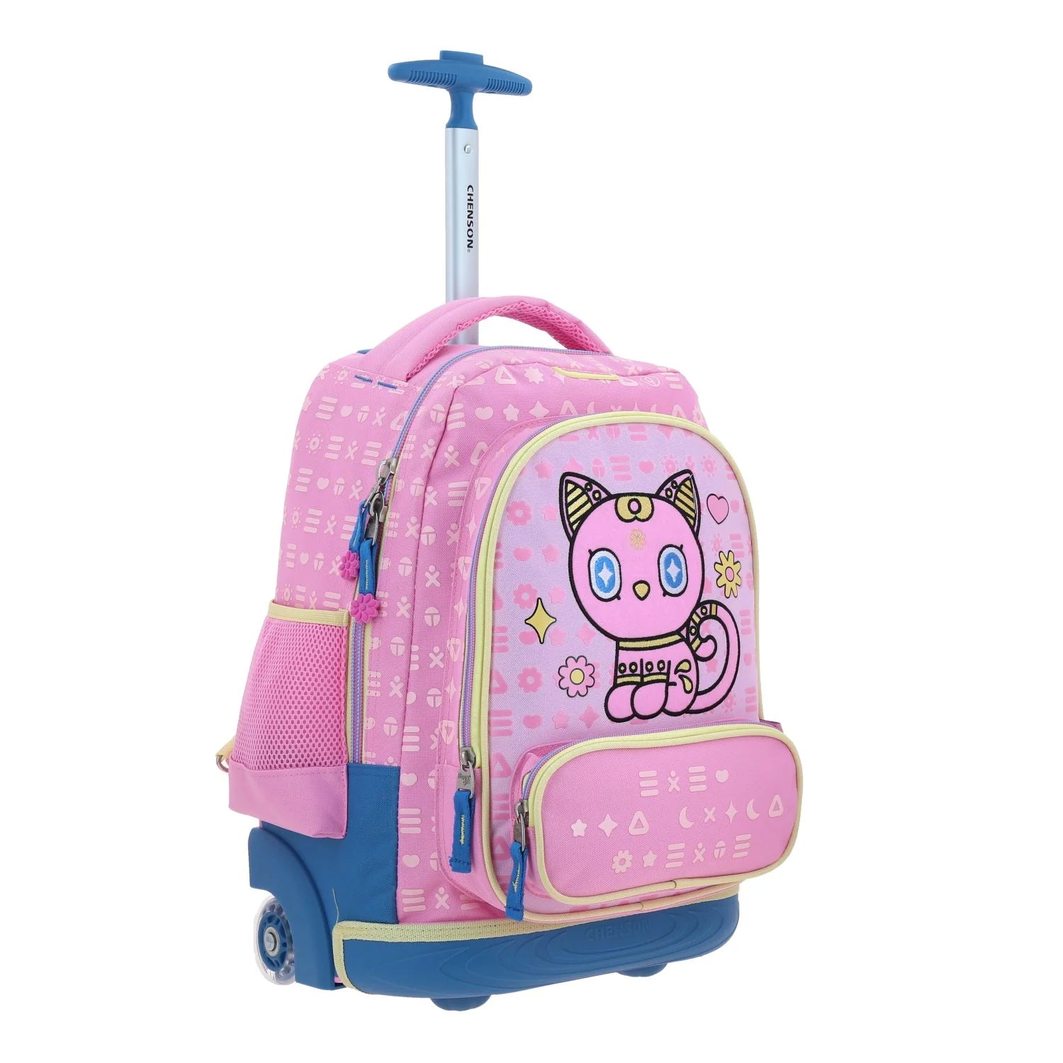 Mochila con Ruedas Happy Girl Gatito Gipsy - Rosa