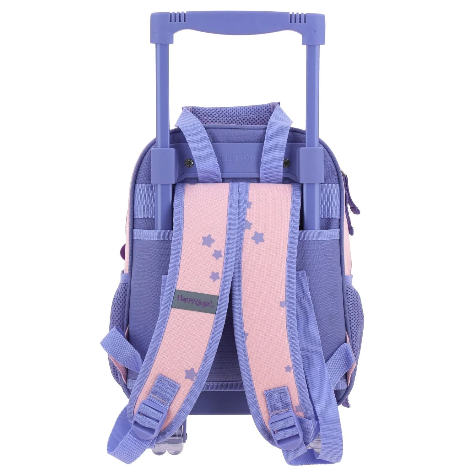 Mochila Escolar con Ruedas Rosa Happy Girl