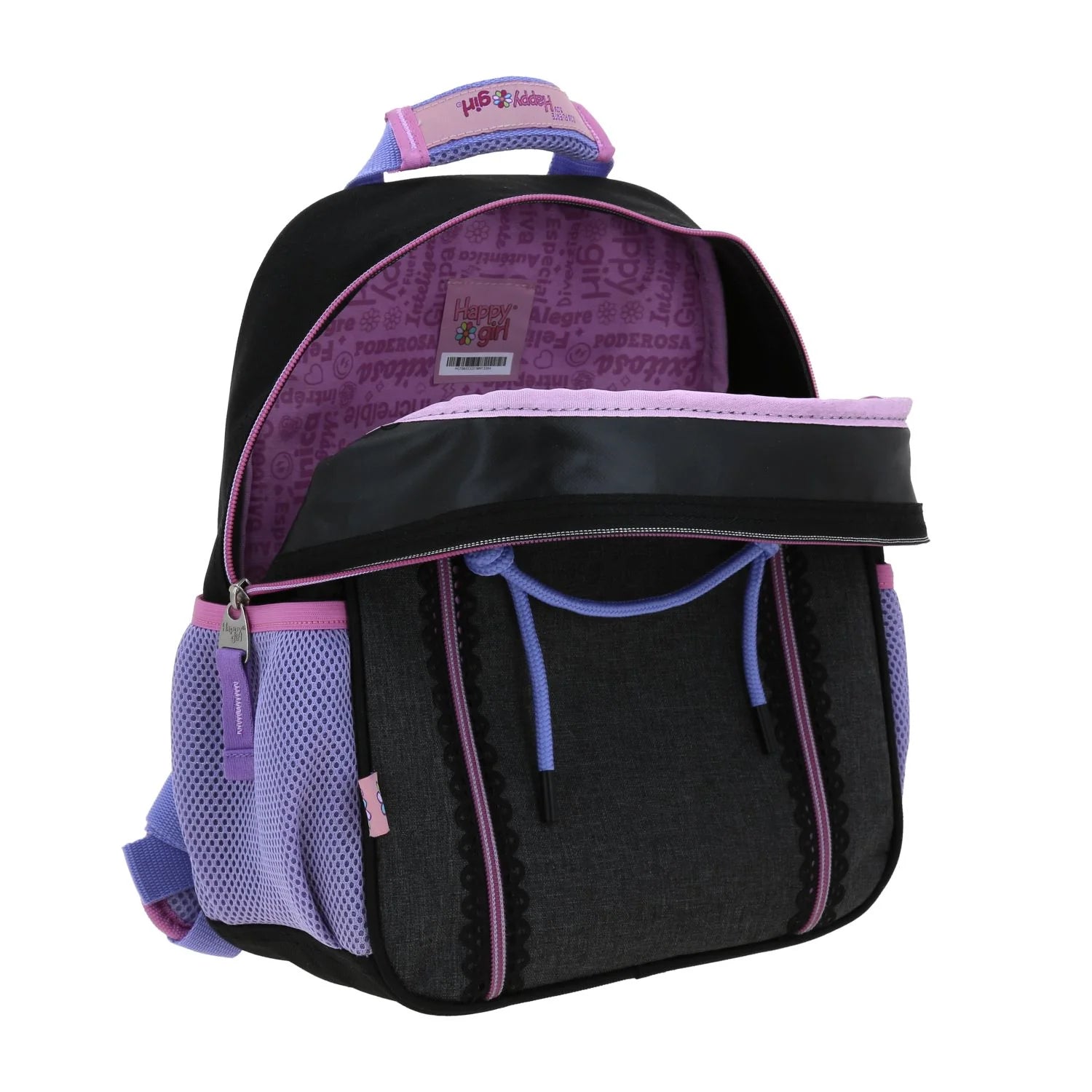 Mochila Happy Girl Tarlait - Negro