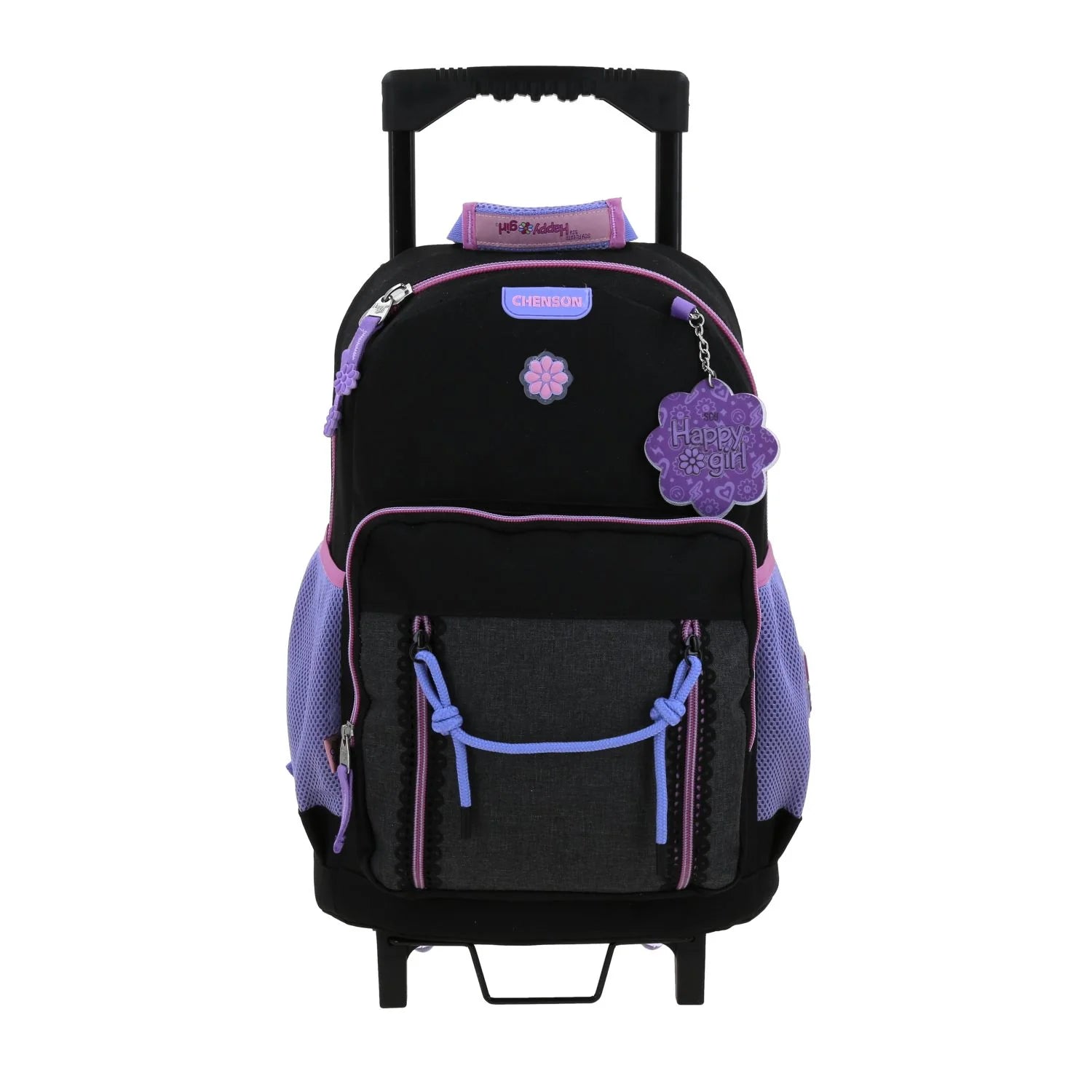 Mochila con Ruedas Happy Girl Tarlait - Negro