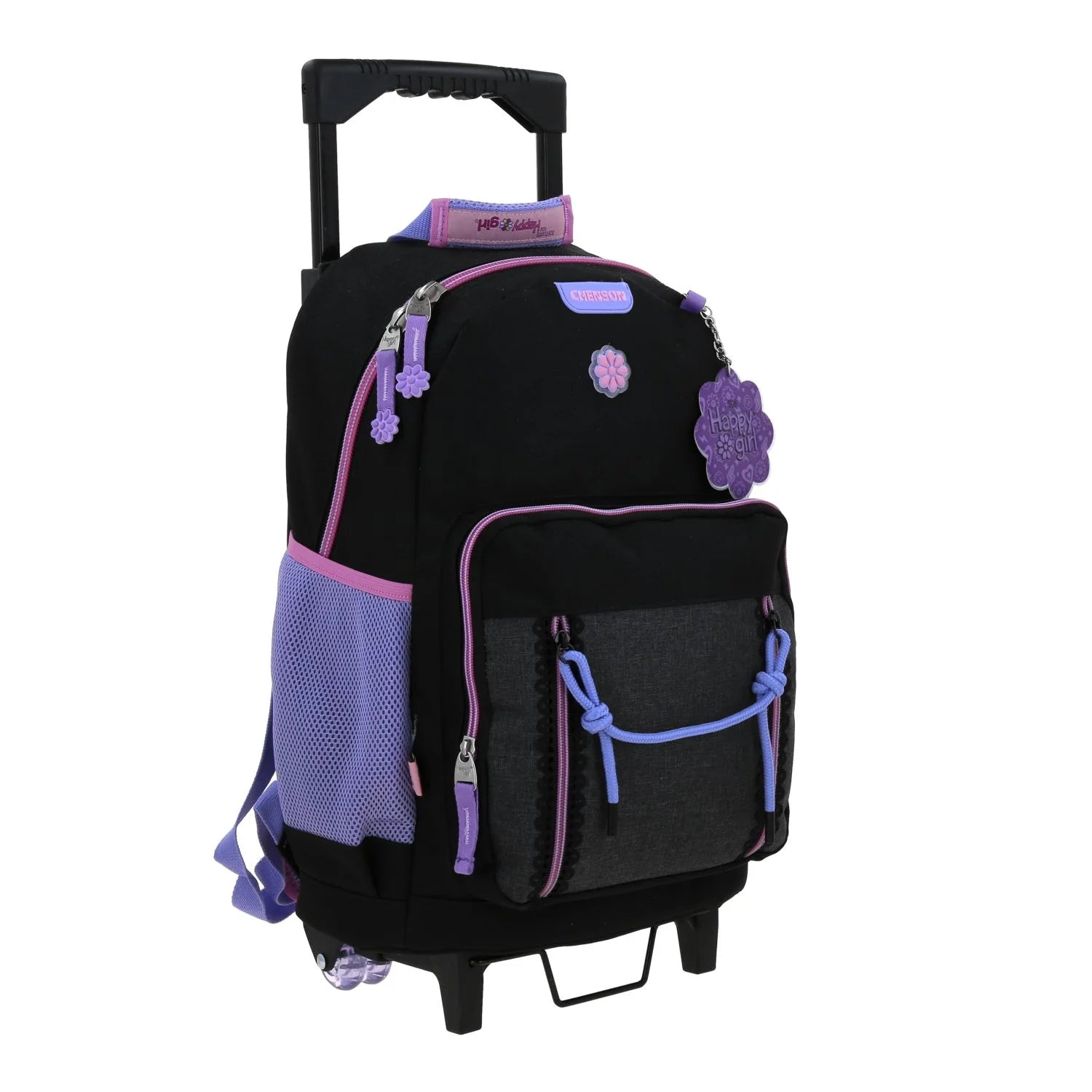 Mochila con Ruedas Happy Girl Tarlait - Negro
