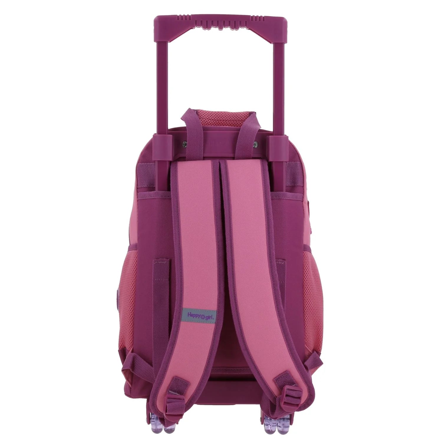 Mochila Rosa con Ruedas Happy Girl - Estilo y Comodidad