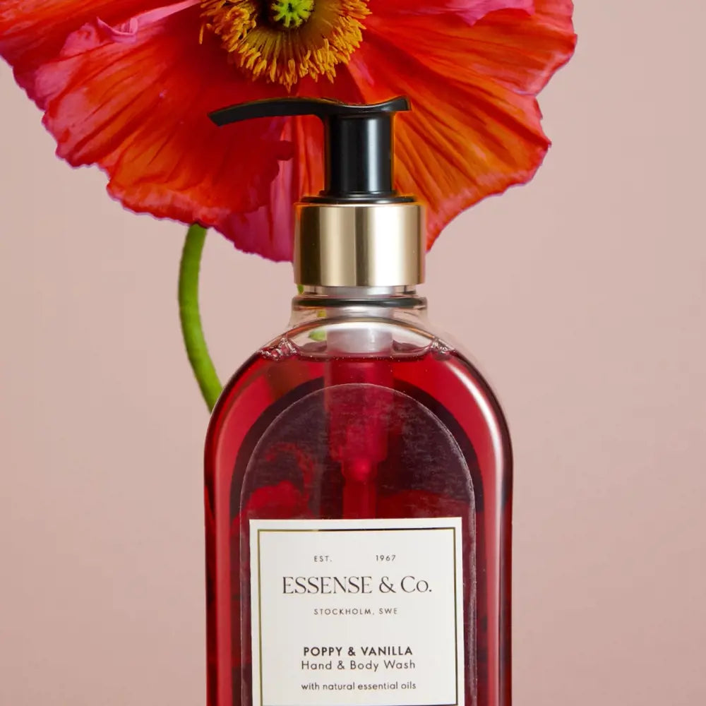 Jabón Líquido para Manos y Cuerpo con Amapola y Vainilla Essense & Co.