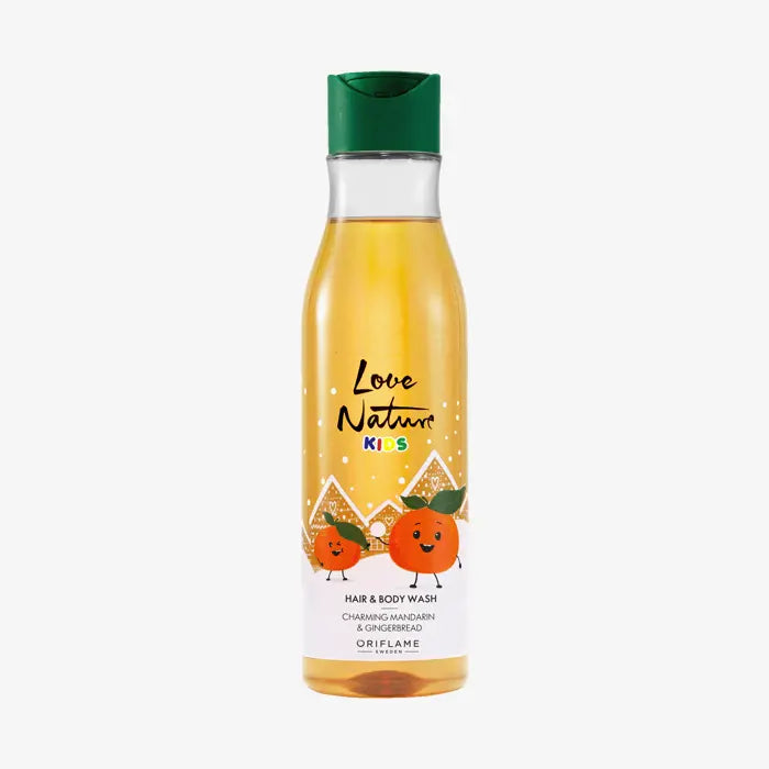Jabón para Cuerpo y Cabello con Mandarina y Pan de Jengibre Love Nature